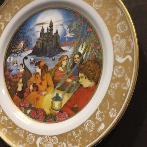 The Grimm’s Fairy Tales Porcelain Plate The Twelve Dancing Princesses RARE 1978 - Picture 5 of 6